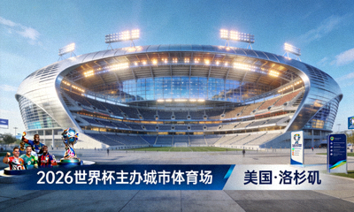 2026年世界杯场馆全景预览图，展示美国主办城市体育场外观